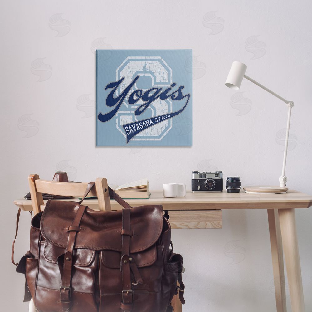 Spirit Animals/Life Is High Savasana State Yogis Canvas Wall Art Print in Room