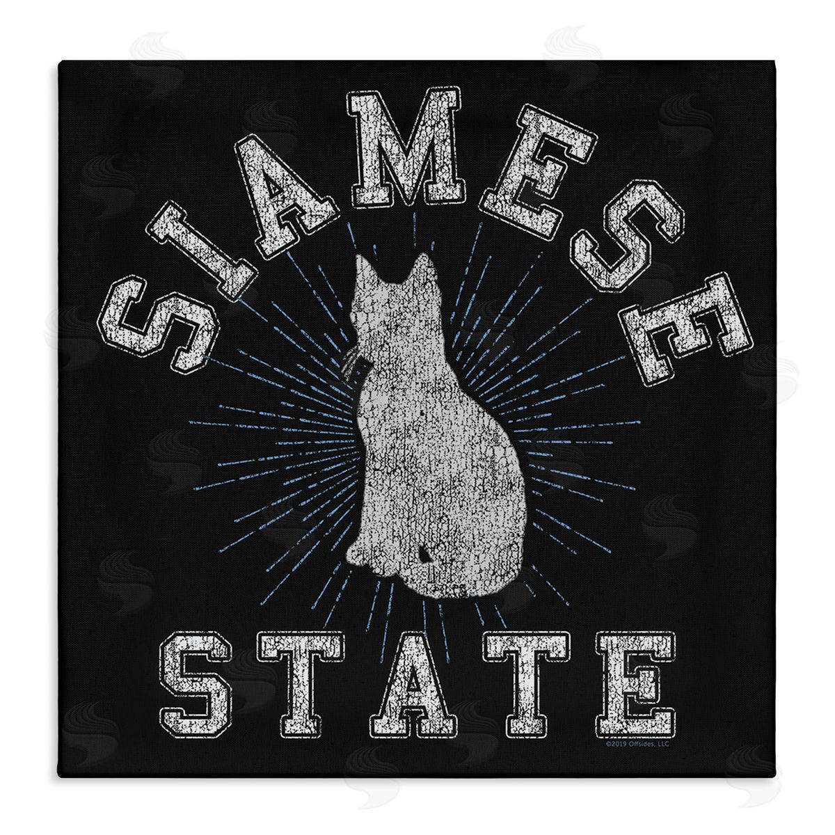 Spirit Animals/Life Is High Siamese Cat State Canvas Wall Art Print
