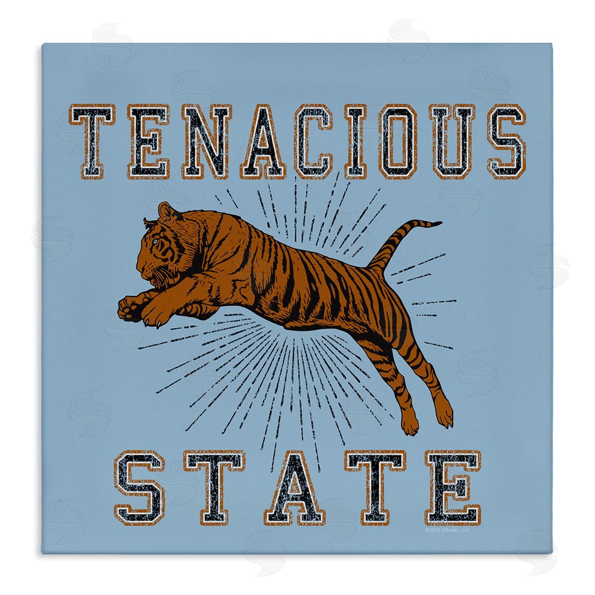 Spirit Animals/Life Is High Tenacious Tiger State Canvas Wall Art Print