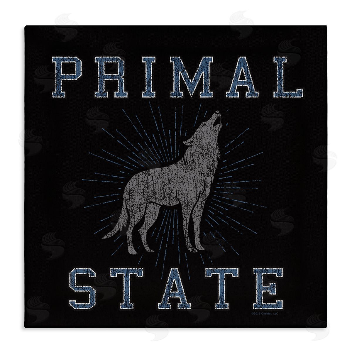 Spirit Animals/Life Is High Primal Wolf State Canvas Wall Art Print