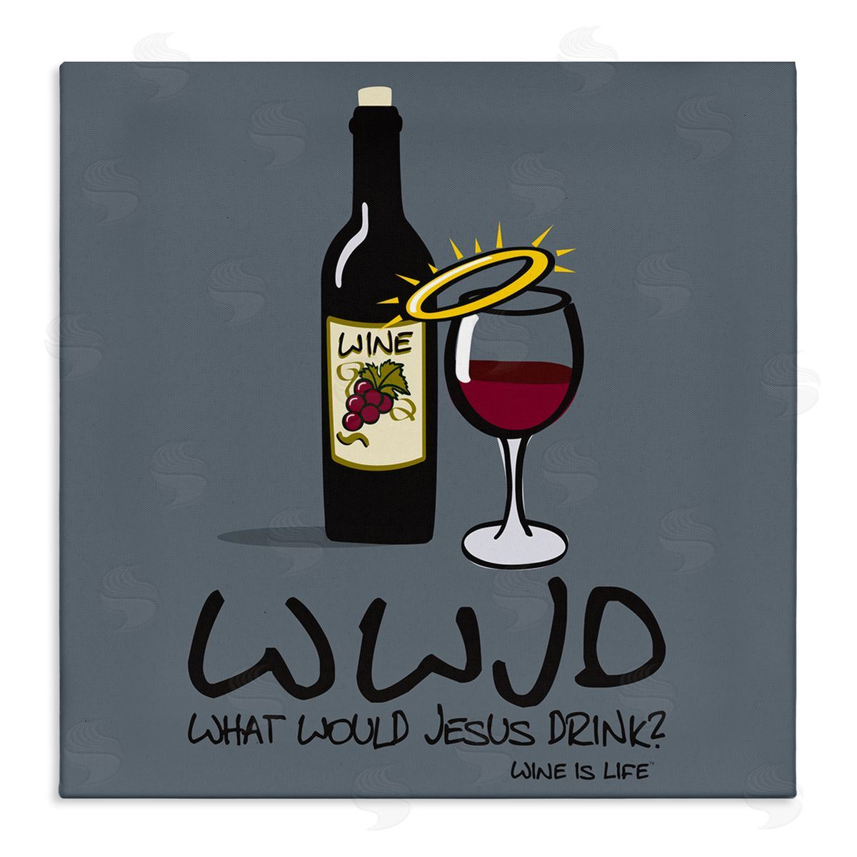 WIL What Would Jesus Drink Canvas Wall Art Print