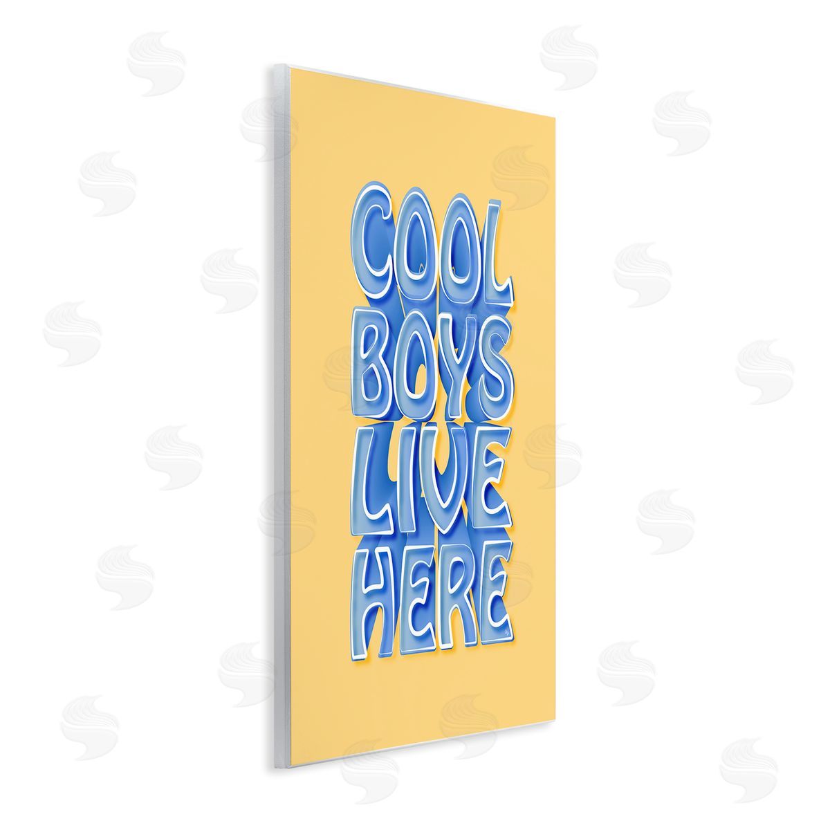 Martina Pavlova Cool Boys Live Here Wooden Wall Plaque Art Print