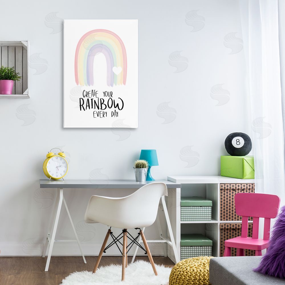 Martina Pavlova Create Your Rainbow Canvas Wall Art Print in Room