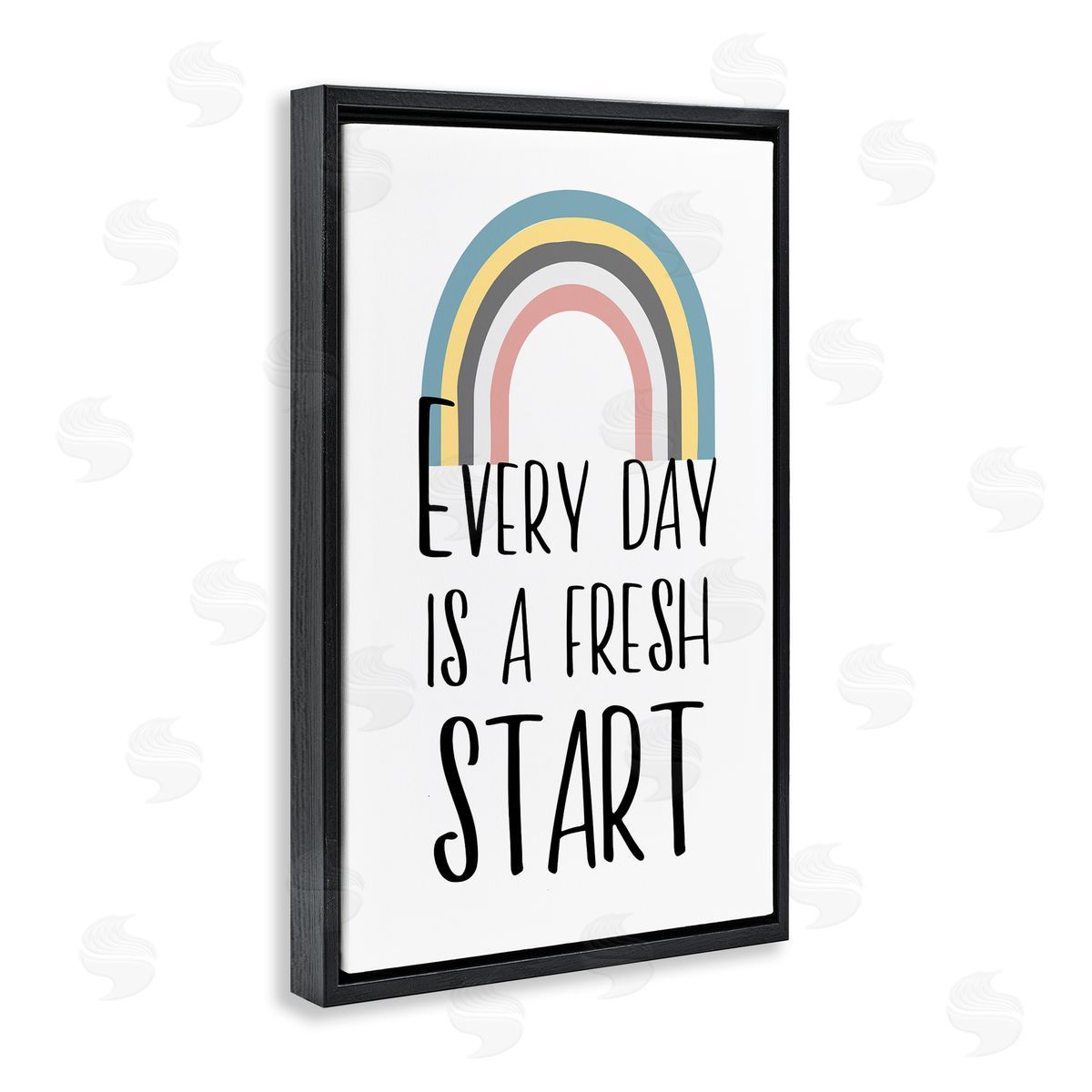 Martina Pavlova Every Day Fresh Start Black Floating Frame Canvas Wall Art Print