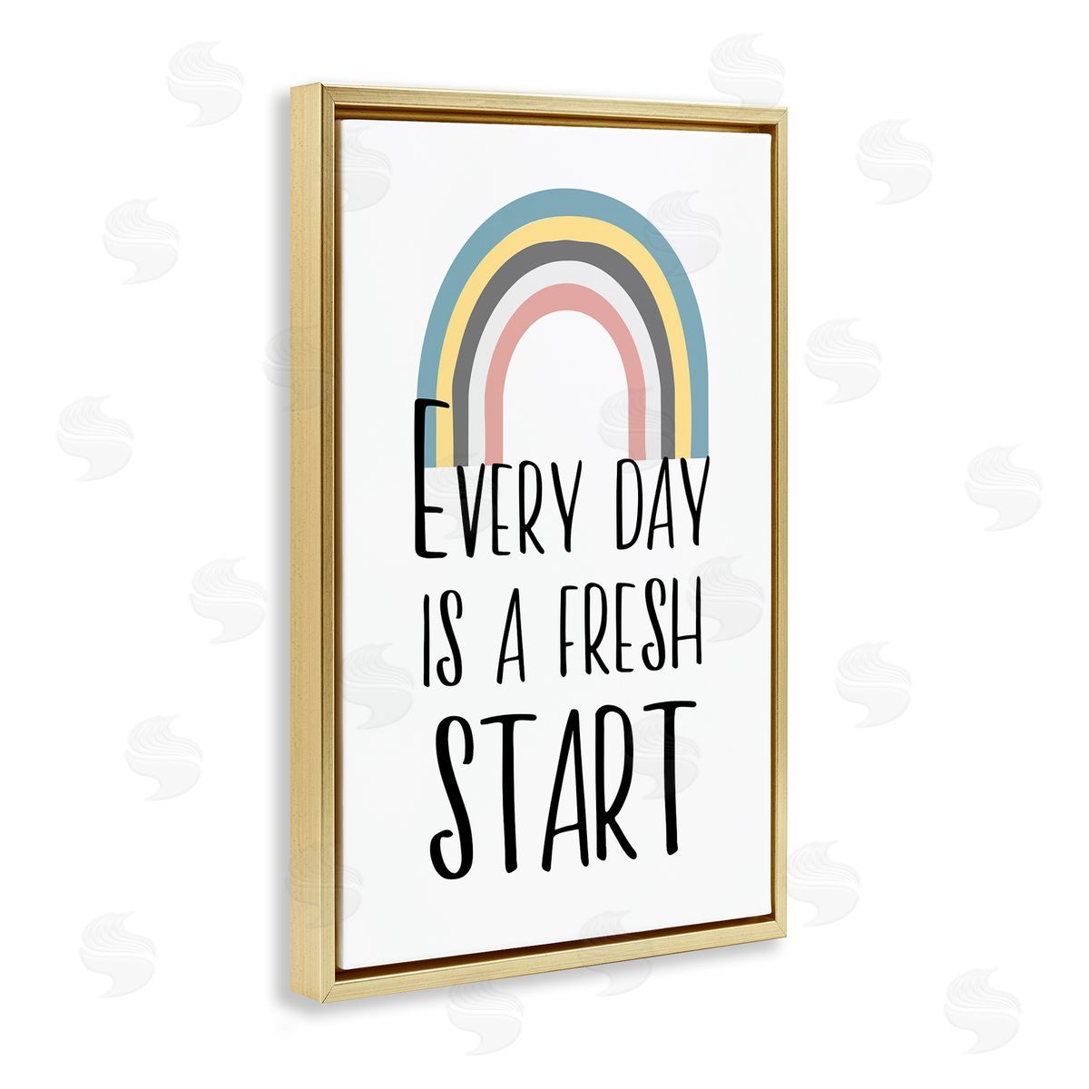 Martina Pavlova Every Day Fresh Start Gold Floating Frame Canvas Wall Art Print