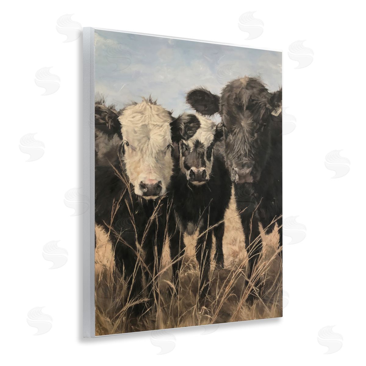Carla D'aguanno All In Cow Family Wooden Wall Plaque Art Print
