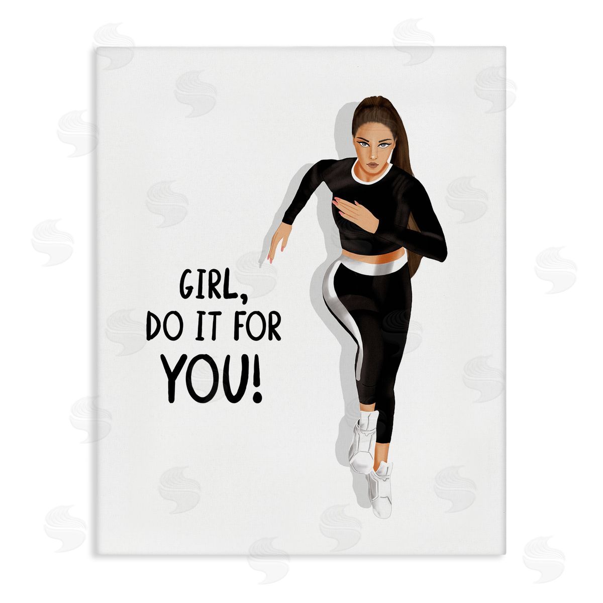 Saba Rauf Do It For You Girl Canvas Wall Art Print