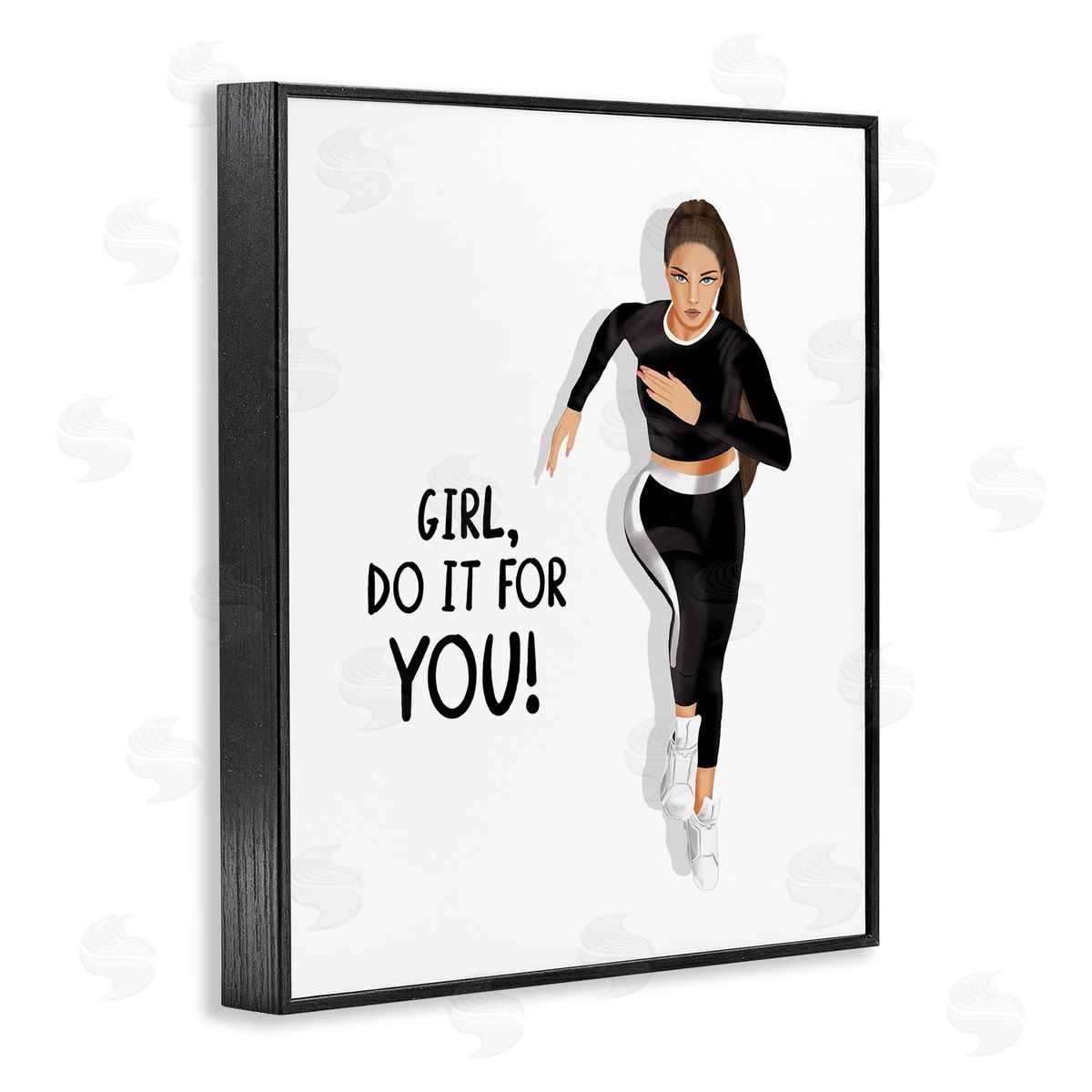 Saba Rauf Do It For You Girl Black Framed Giclee Wall Art Print