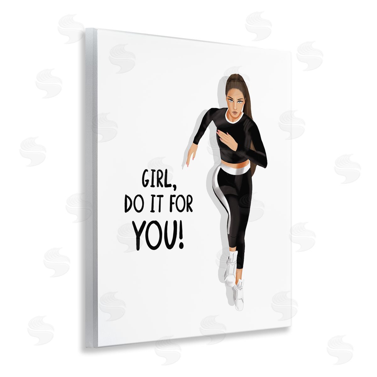 Saba Rauf Do It For You Girl Wooden Wall Plaque Art Print