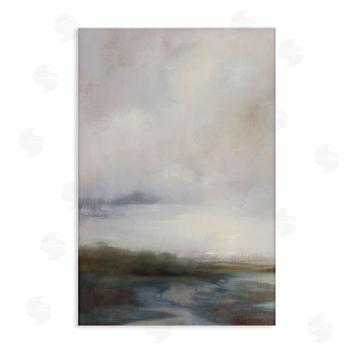 Simon Addyman Foggy Grey Landscape Canvas Wall Art Print