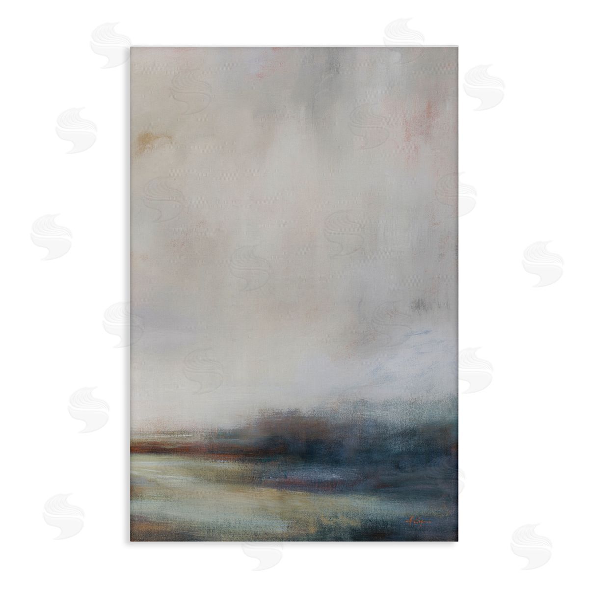 Simon Addyman Misty Grey Landscape Canvas Wall Art Print