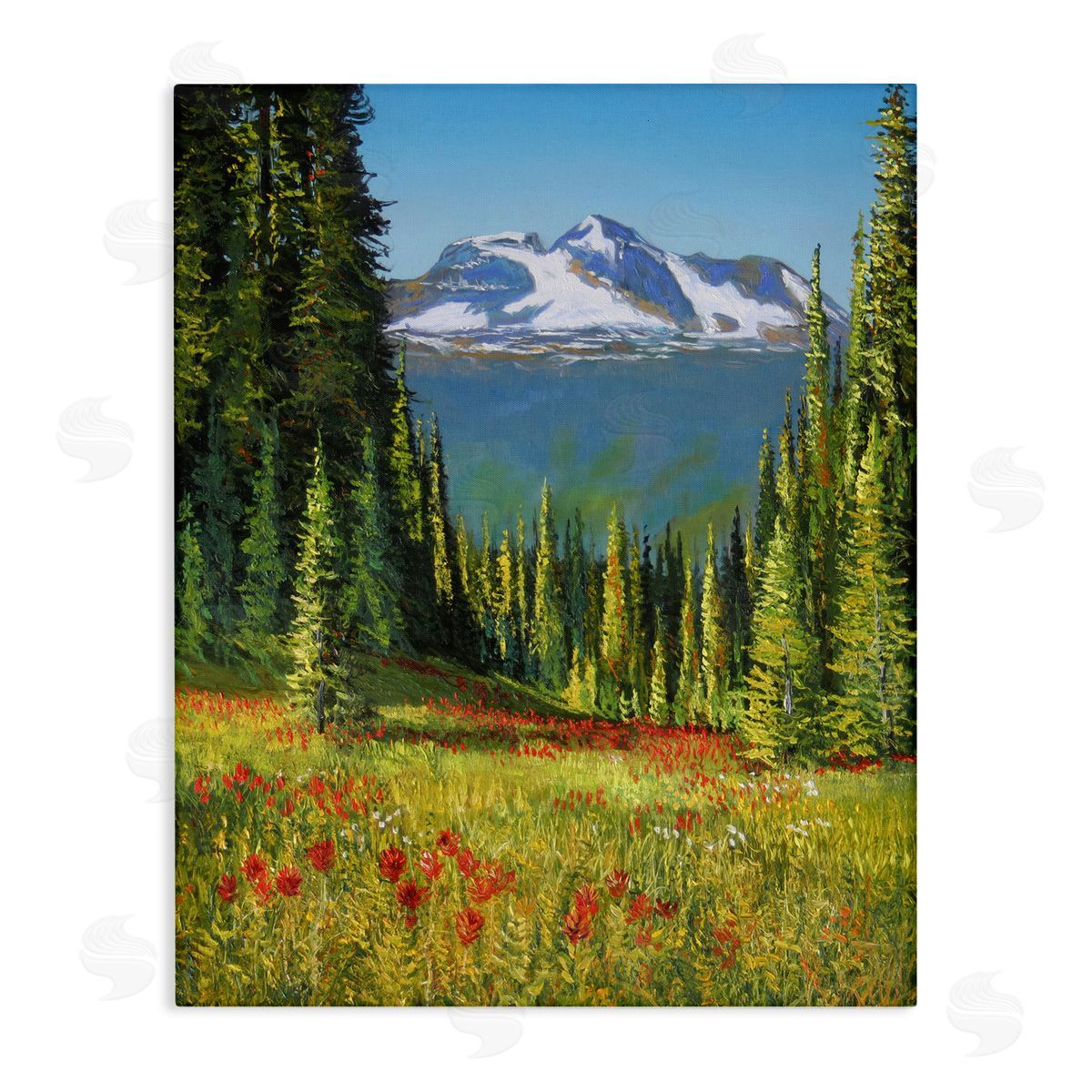 Andrew Kiss Alpine Valley Meadow Canvas Wall Art Print