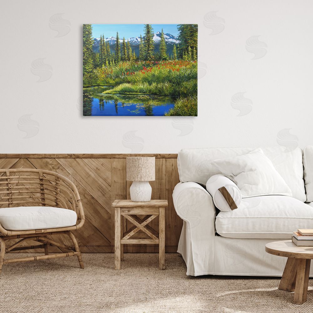 Andrew Kiss High Country Summer Canvas Wall Art Print in Room