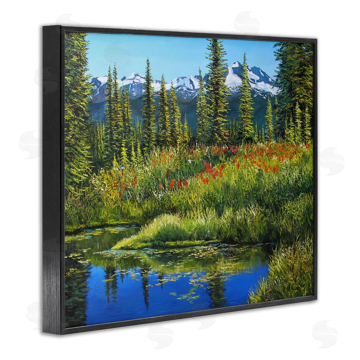 Andrew Kiss High Country Summer Black Framed Giclee Wall Art Print