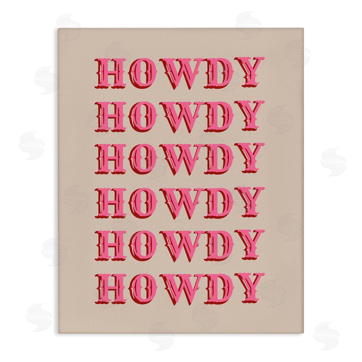 CAD Designs Repeating Western Howdy Canvas Wall Art Print