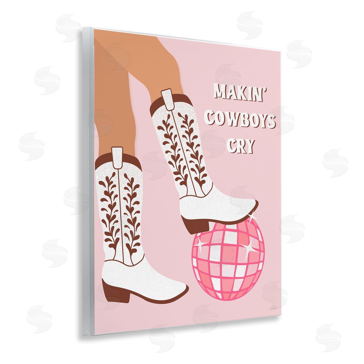 Natalie Carpentieri Makin' Cowboys Cry Wooden Wall Plaque Art Print