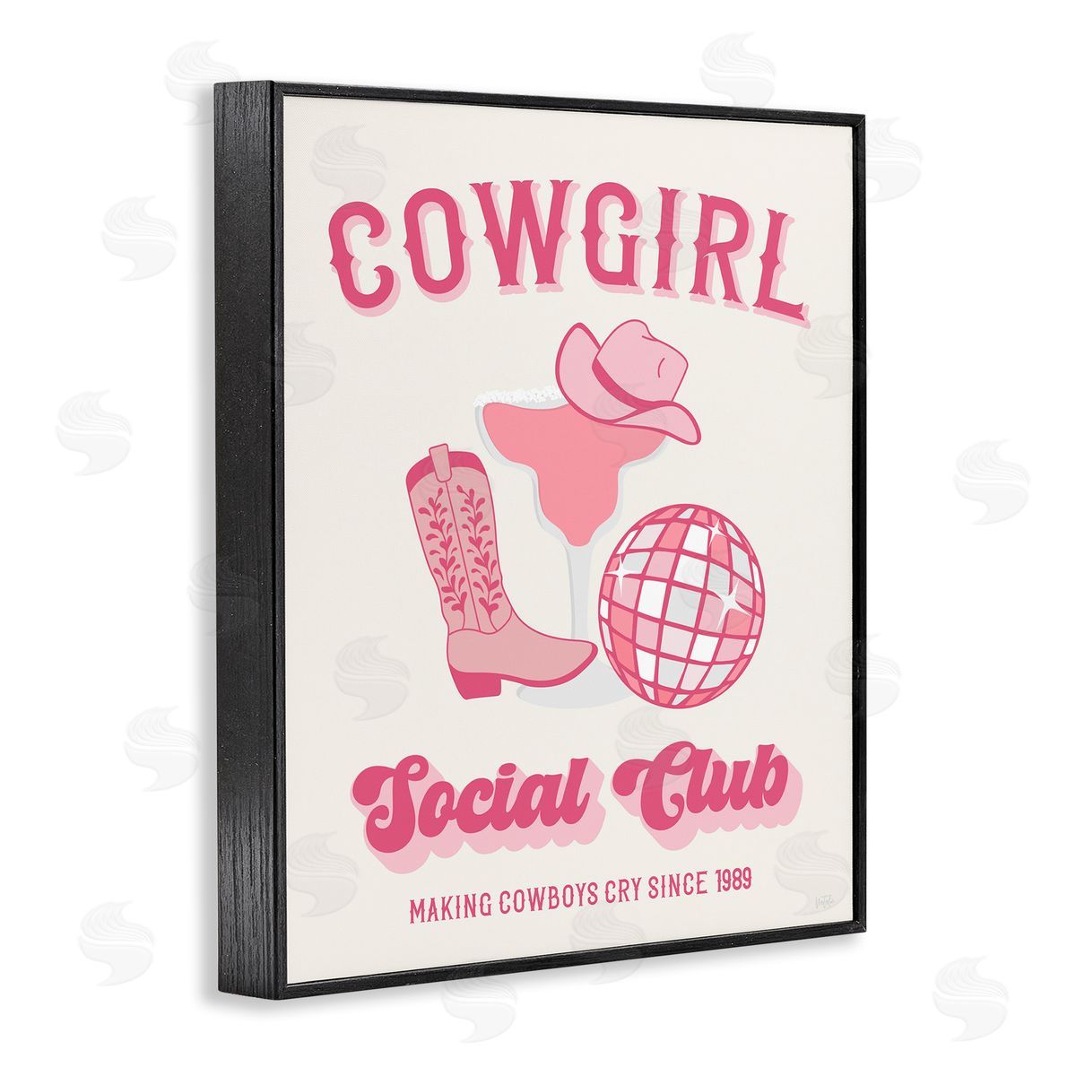 Natalie Carpentieri Cowgirl Social Club Black Framed Giclee Wall Art Print