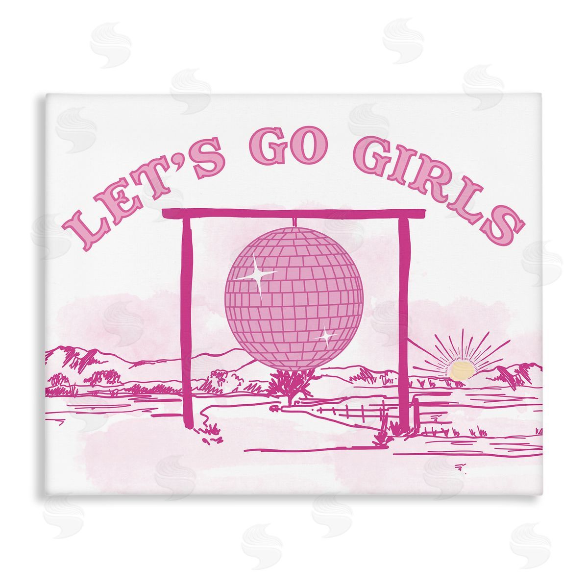 Daniela Santiago Go Girls Western Disco Canvas Wall Art Print