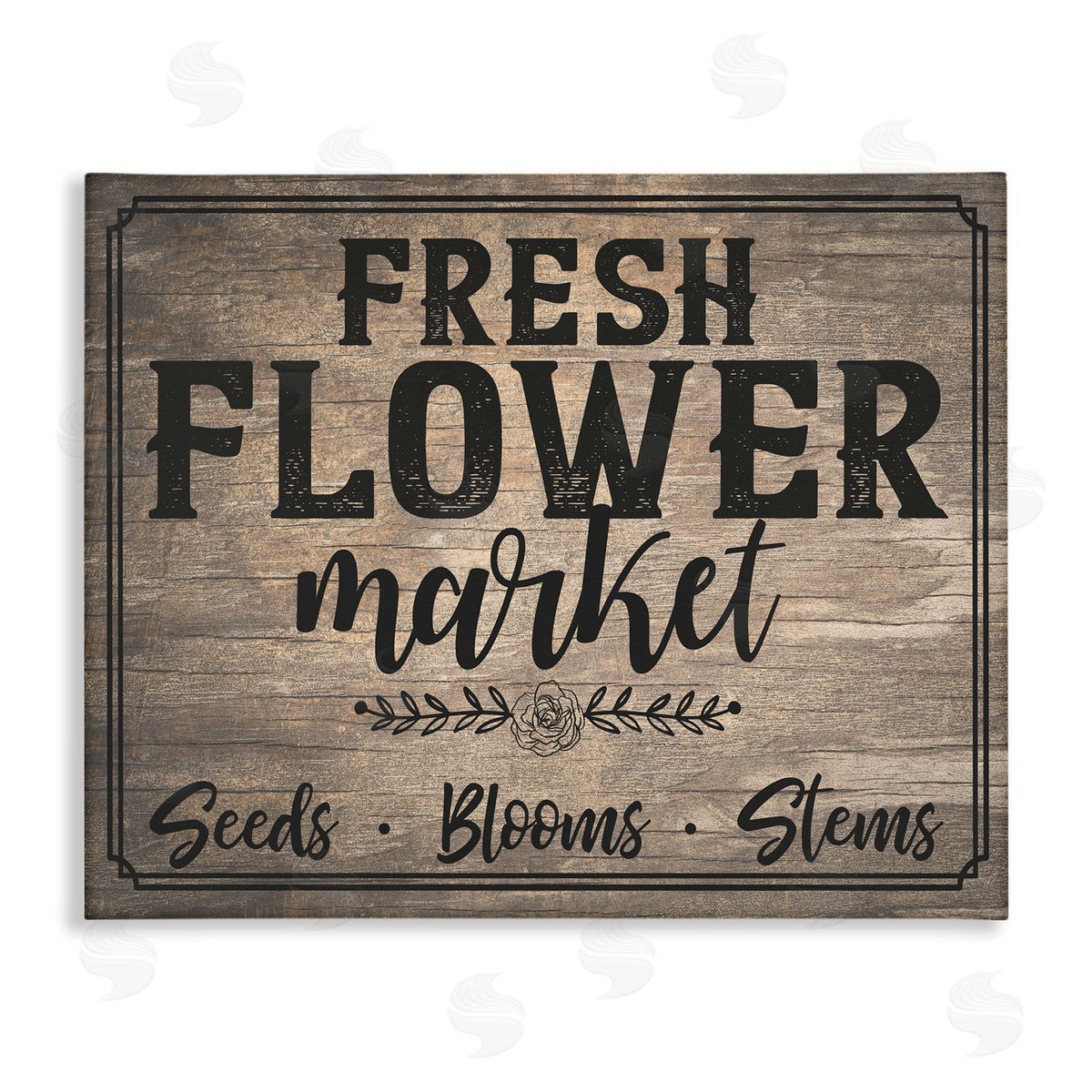 Angela Nickeas Rustic Flower Market Canvas Wall Art Print