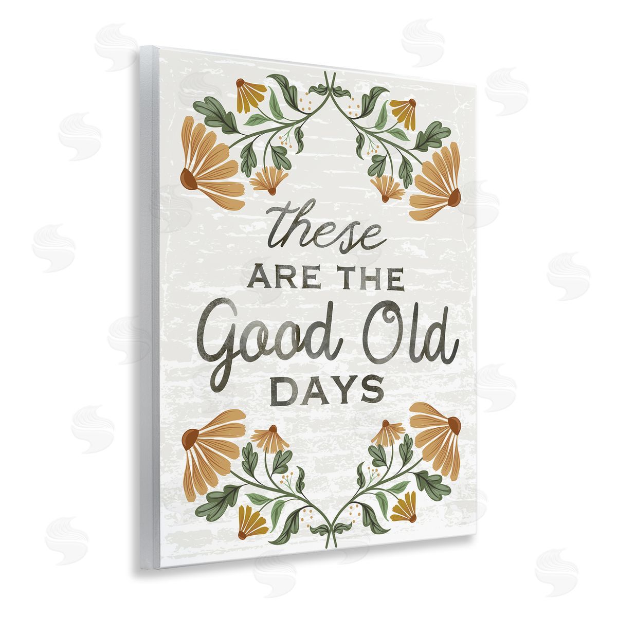 Arrolynn Weiderhold Good Days Floral Pattern Wooden Wall Plaque Art Print