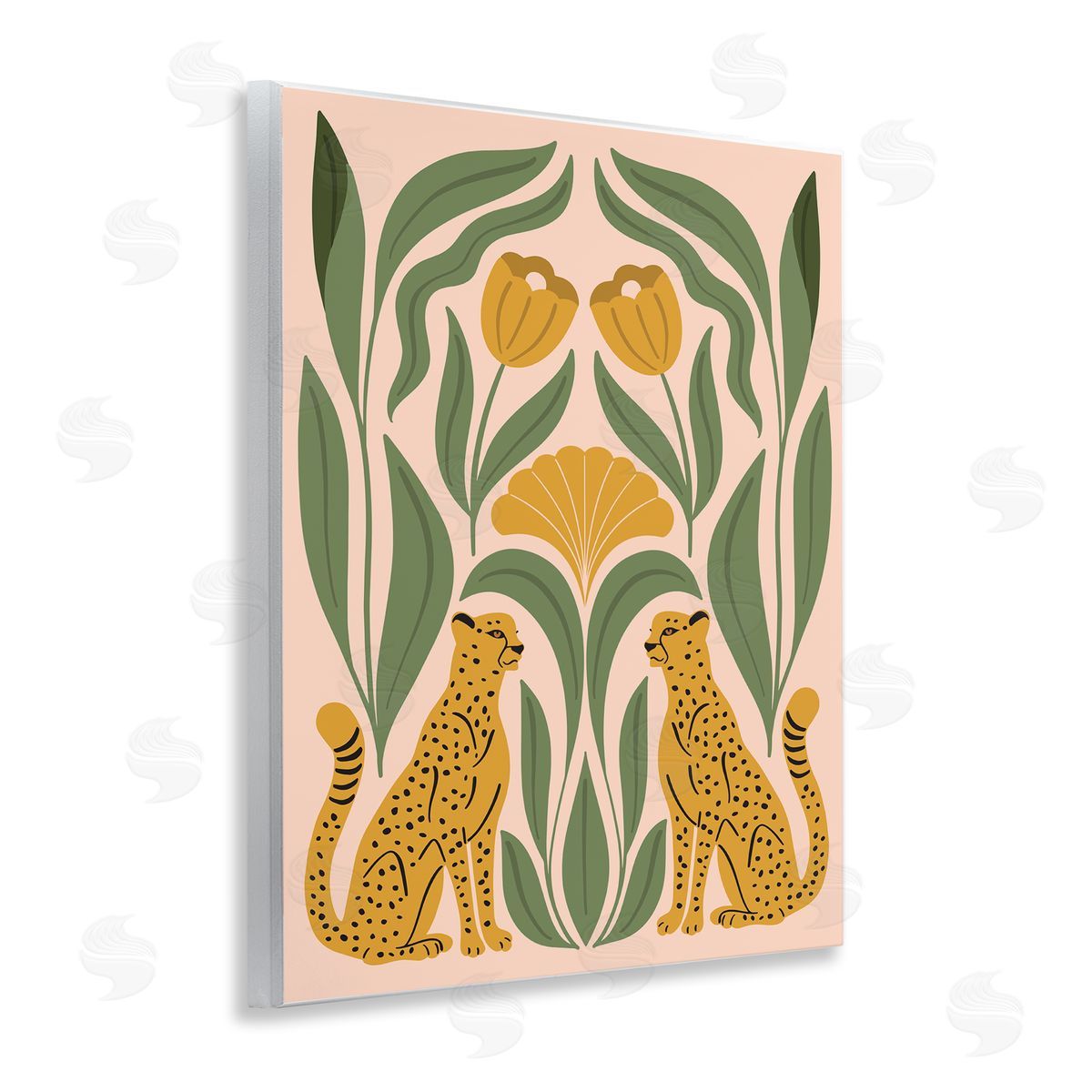 Hey Bre! Creative Studio Boho Chic Mirrored Leopards Wooden Wall Plaque Art Print