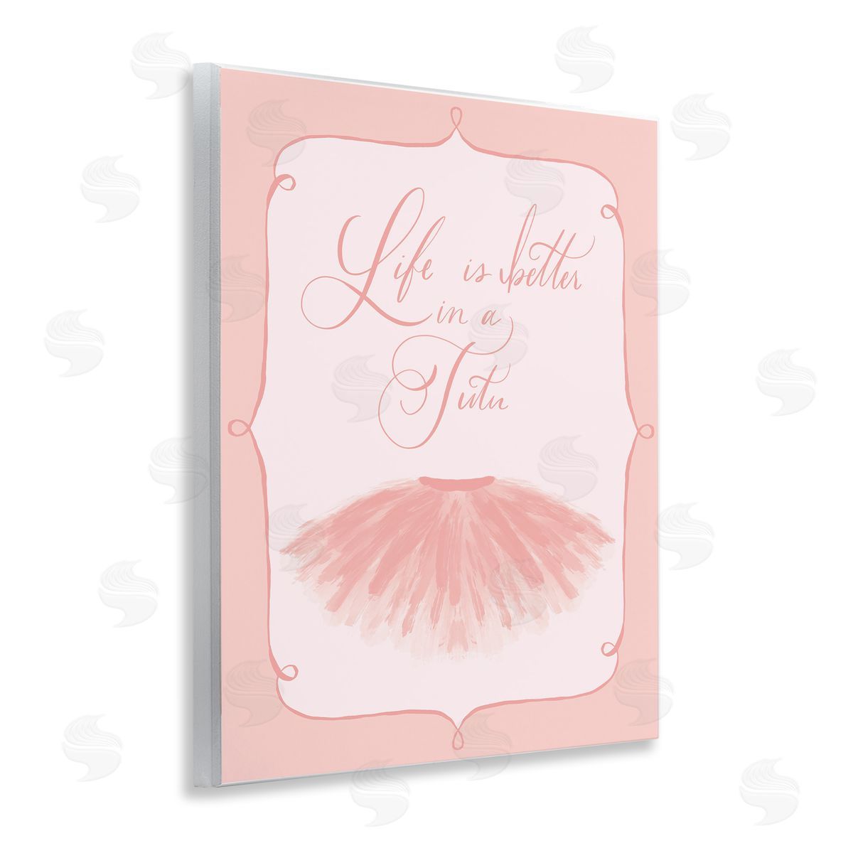Hey Bre! Creative Studio Life's Better in Tutu Wooden Wall Plaque Art Print