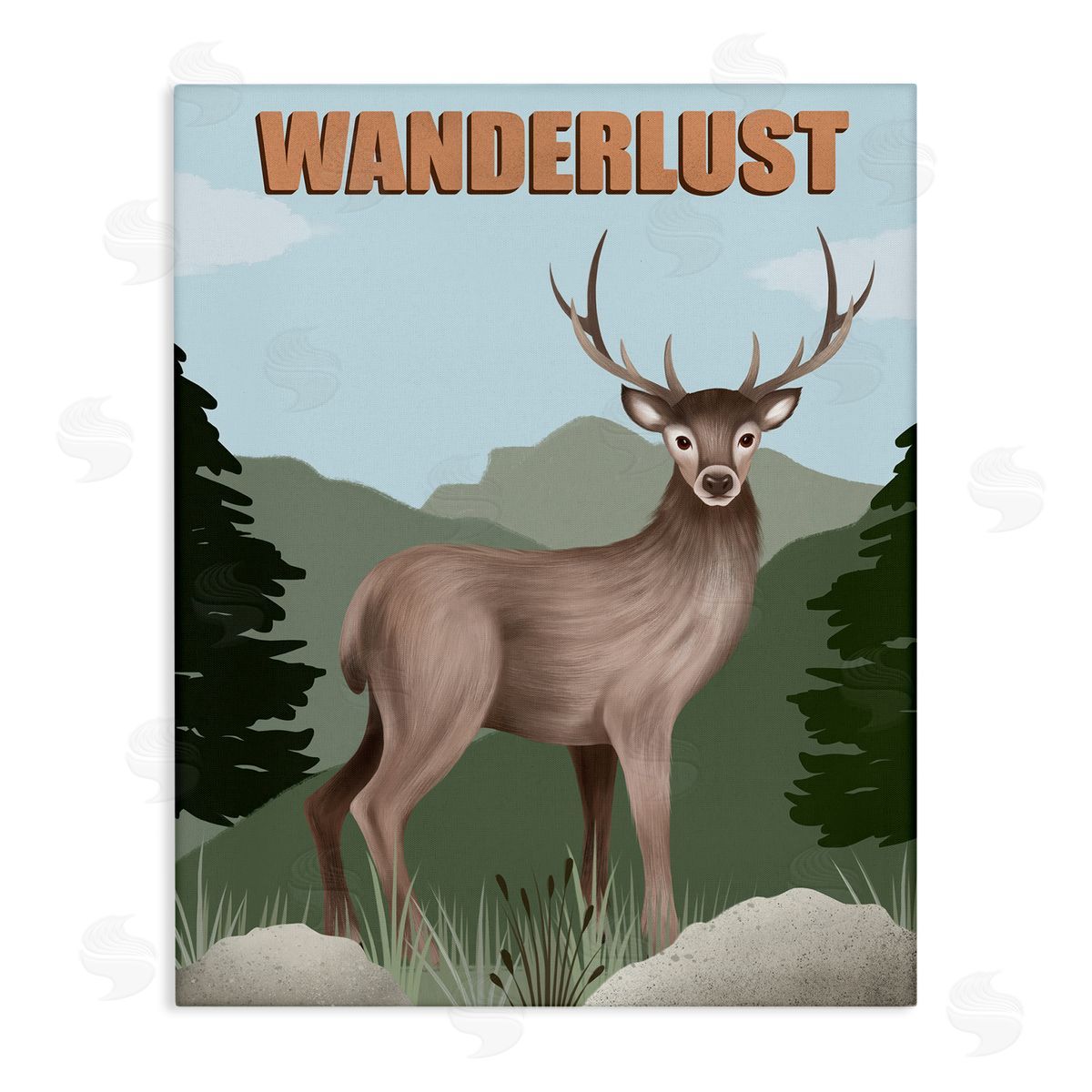 Jo Taylor Wanderlust Nature & Deer Canvas Wall Art Print
