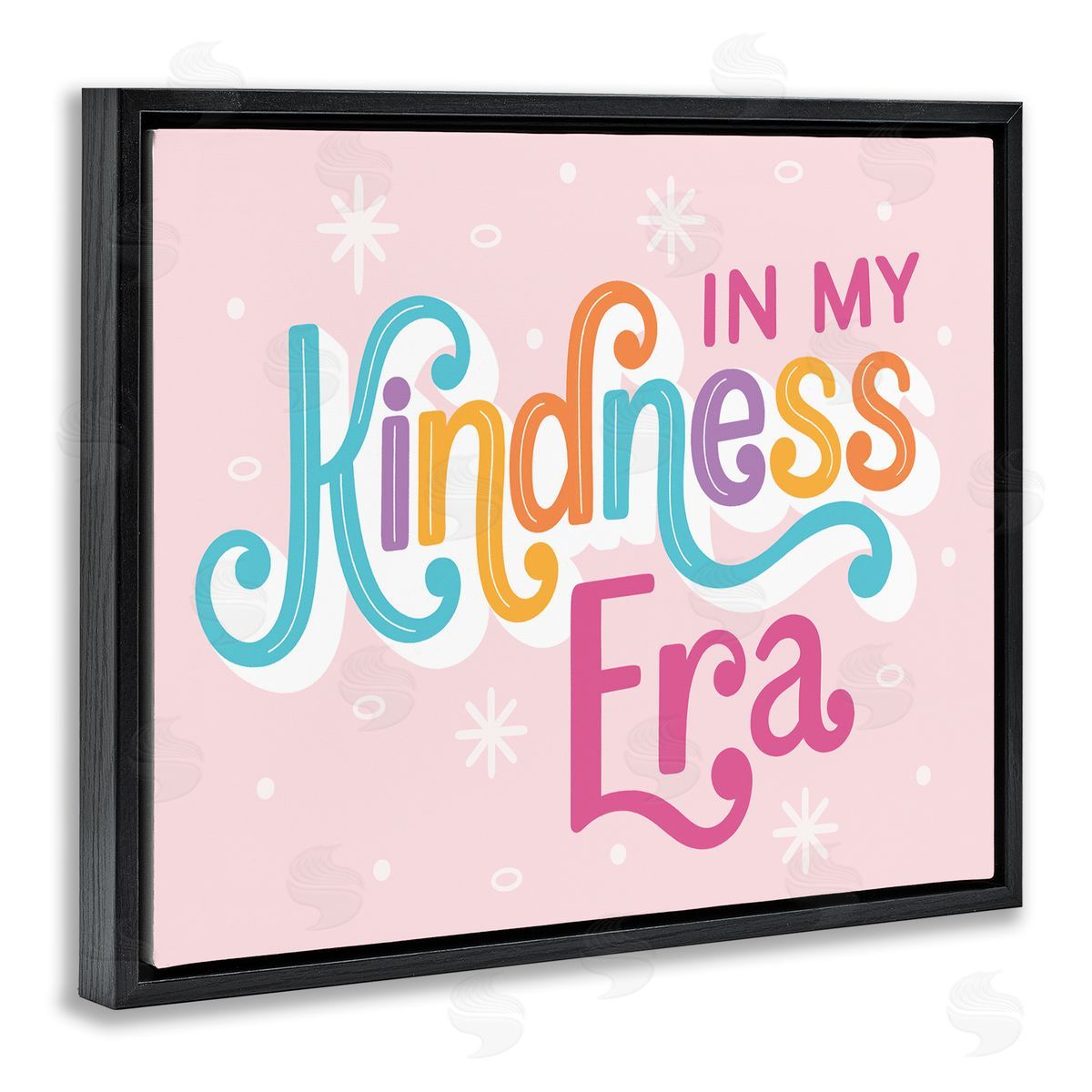 Jalynn Heerdt Pastel Kindness Era Black Floating Frame Canvas Wall Art Print