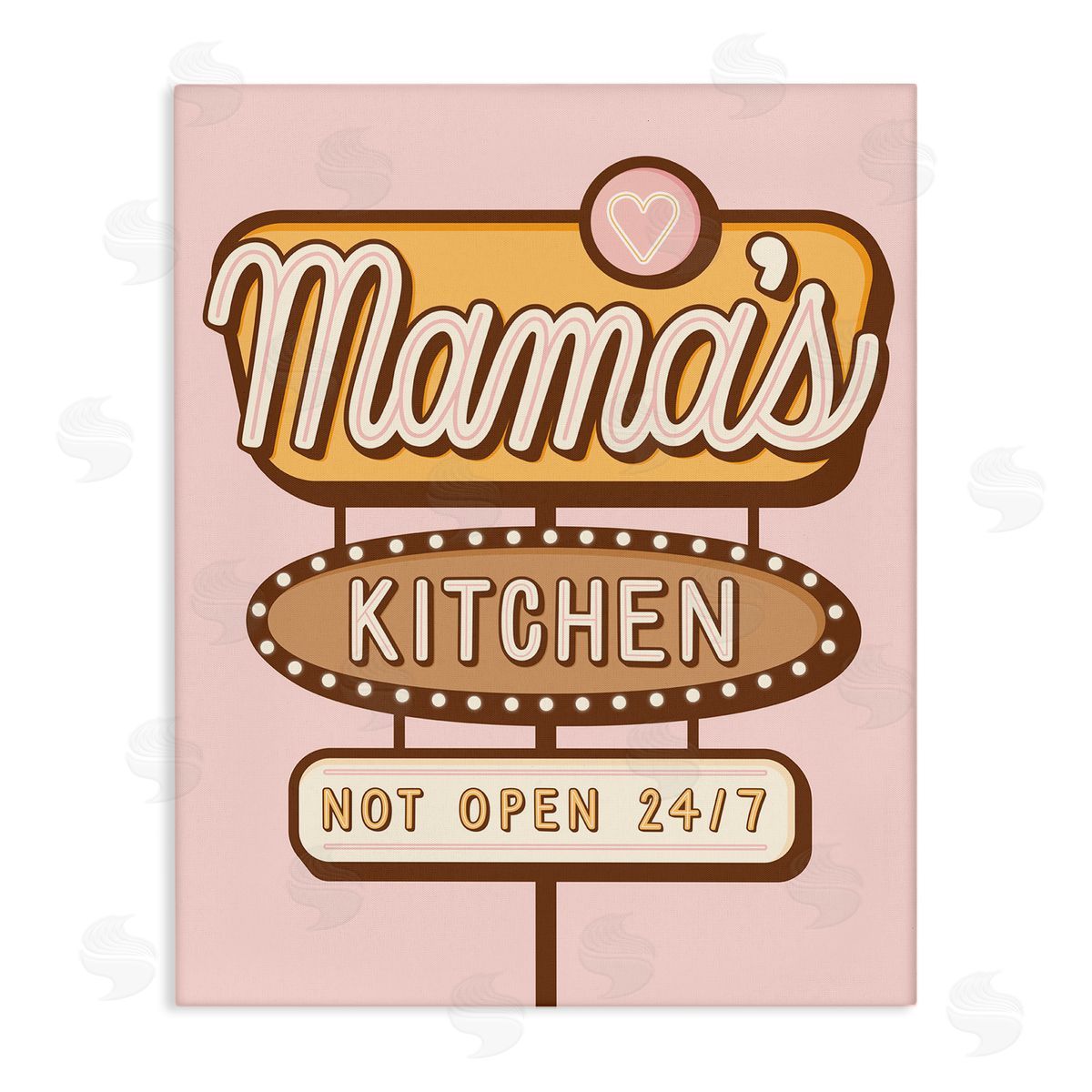 Jalynn Heerdt Retro Mama's Kitchen Canvas Wall Art Print