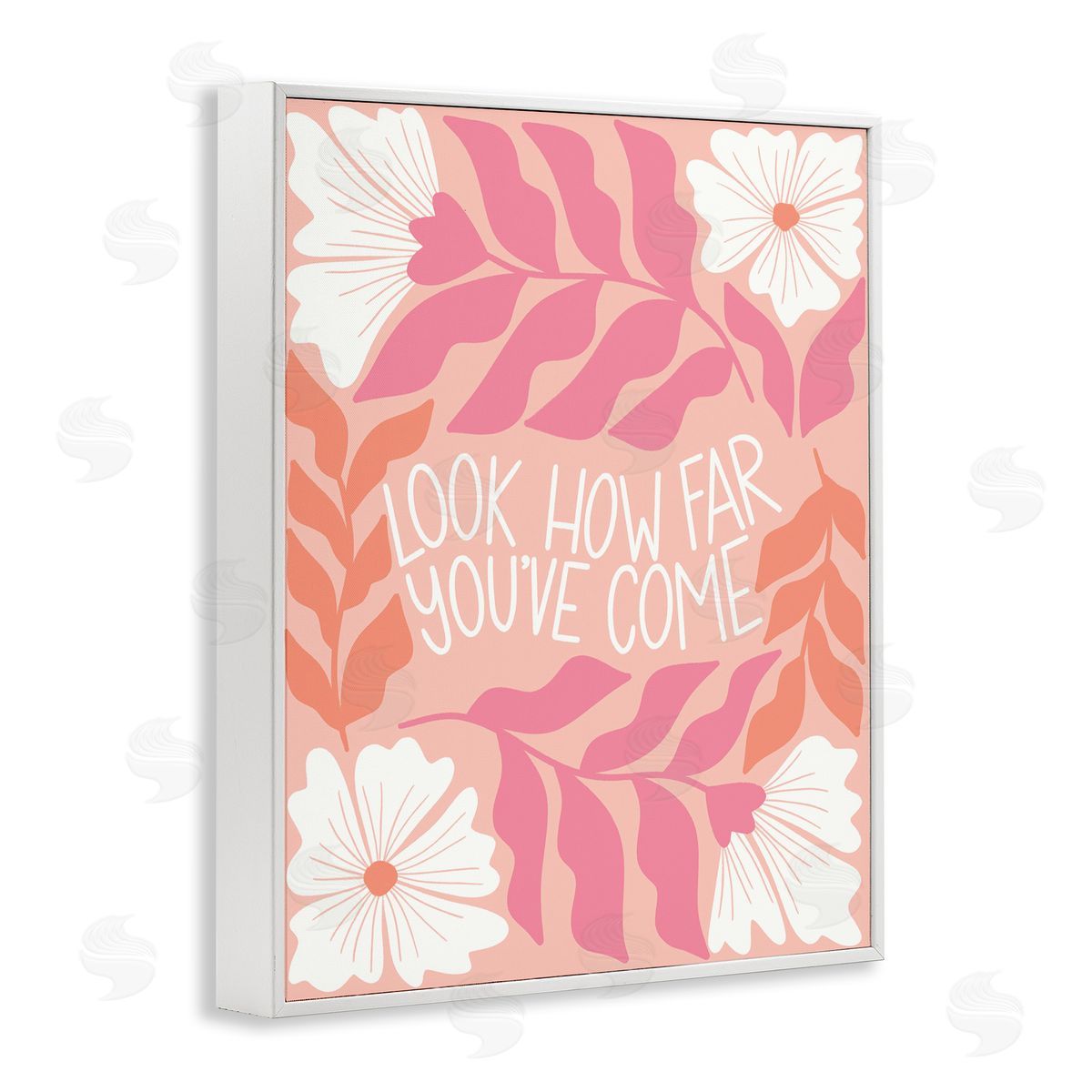 Taylor Shannon Designs How Far You've Come White Framed Giclee Wall Art Print