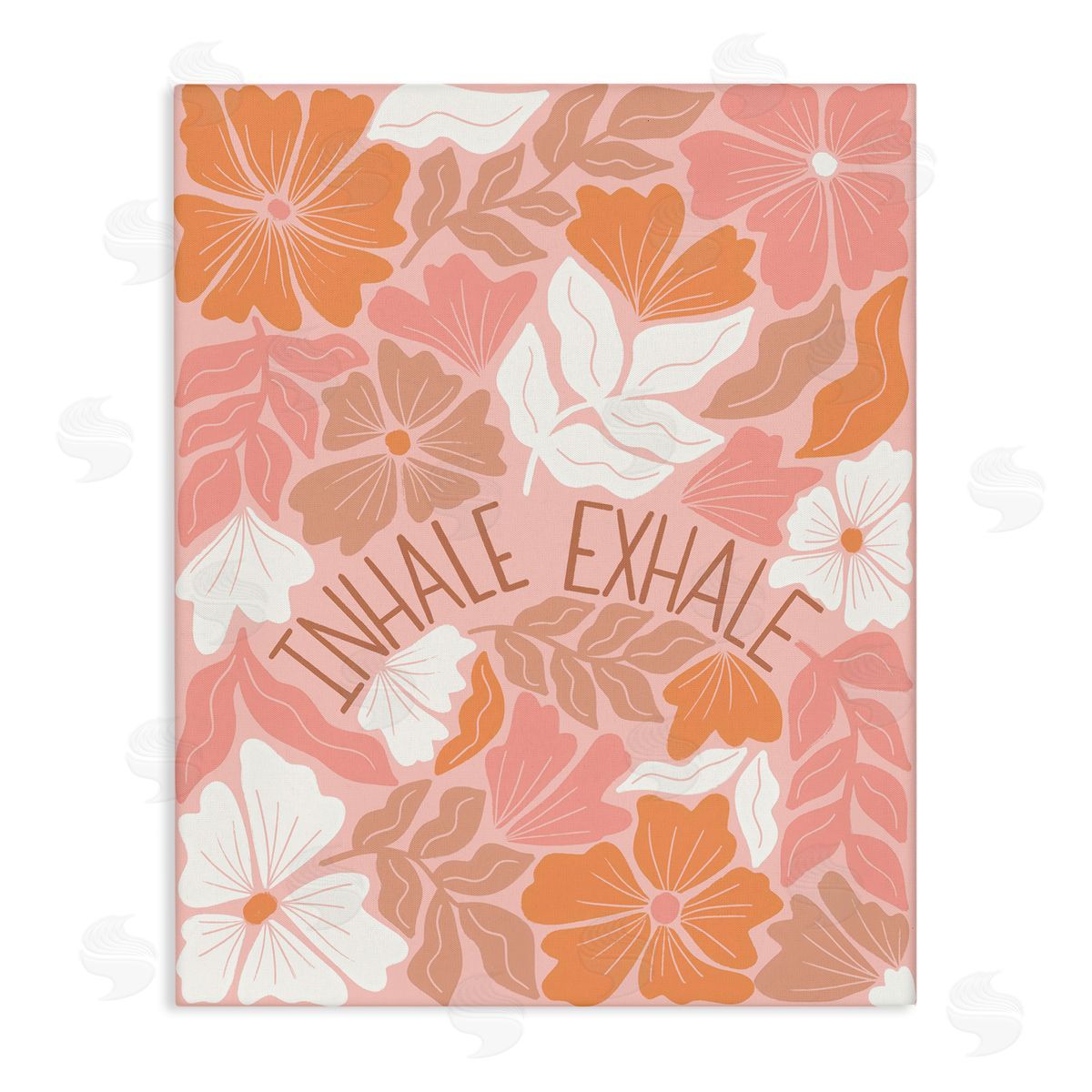 Taylor Shannon Designs Inhale Exhale Florals Canvas Wall Art Print