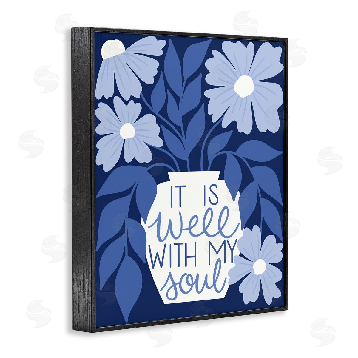 Taylor Shannon Designs Well With My Soul Florals Black Framed Giclee Wall Art Print