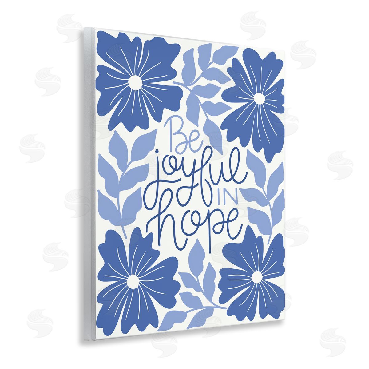 Taylor Shannon Designs Joyful in Hope Florals Wooden Wall Plaque Art Print