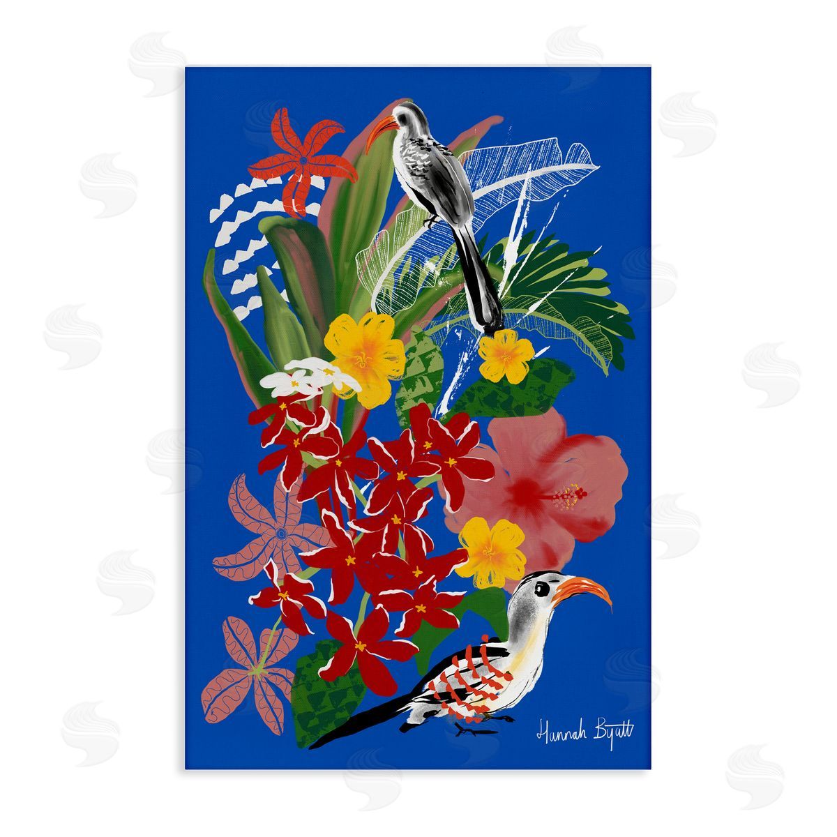 Hannah Byatt Gambia Inspired Botanicals Canvas Wall Art Print