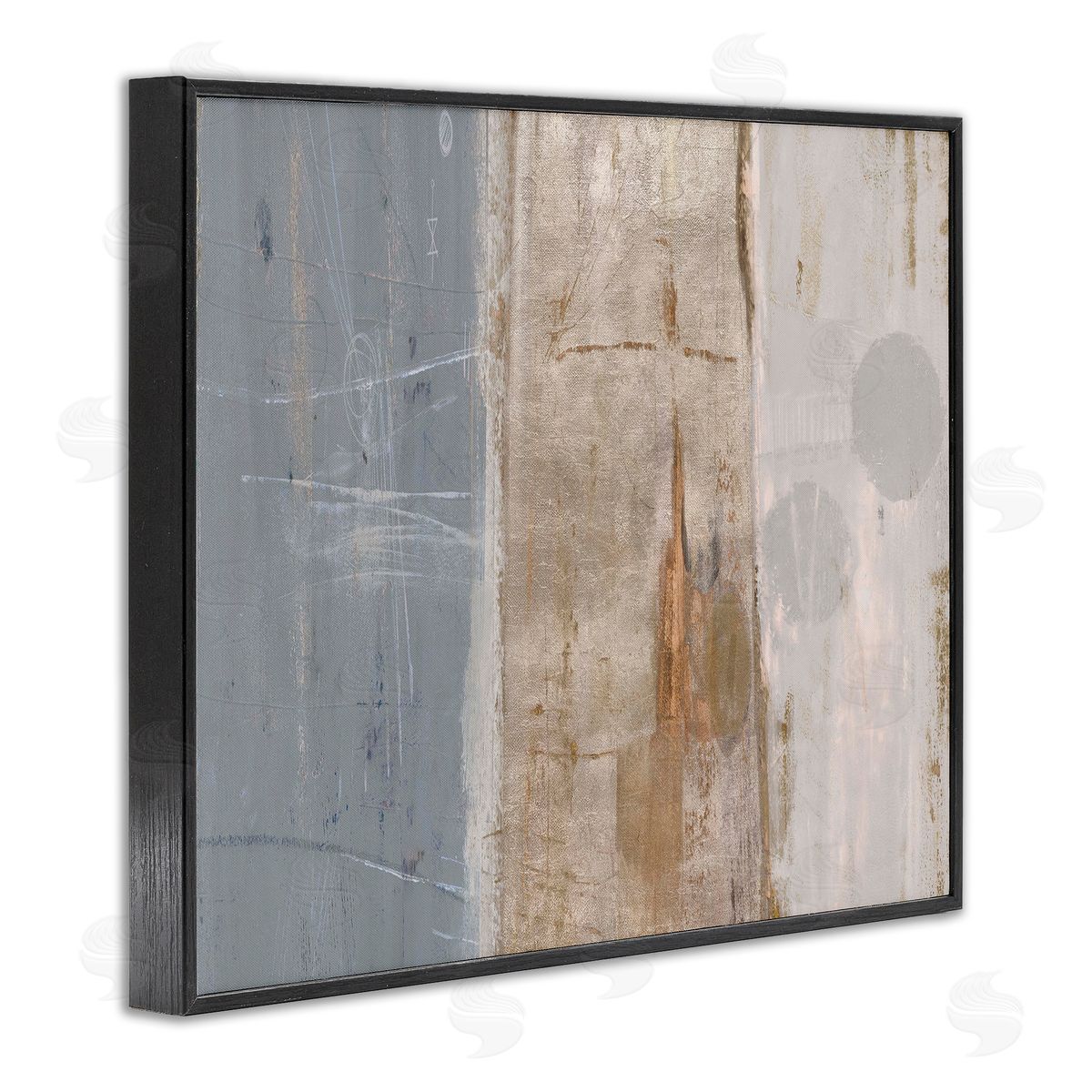 Kingsley Tunnel Vision Abstraction Black Framed Giclee Wall Art Print