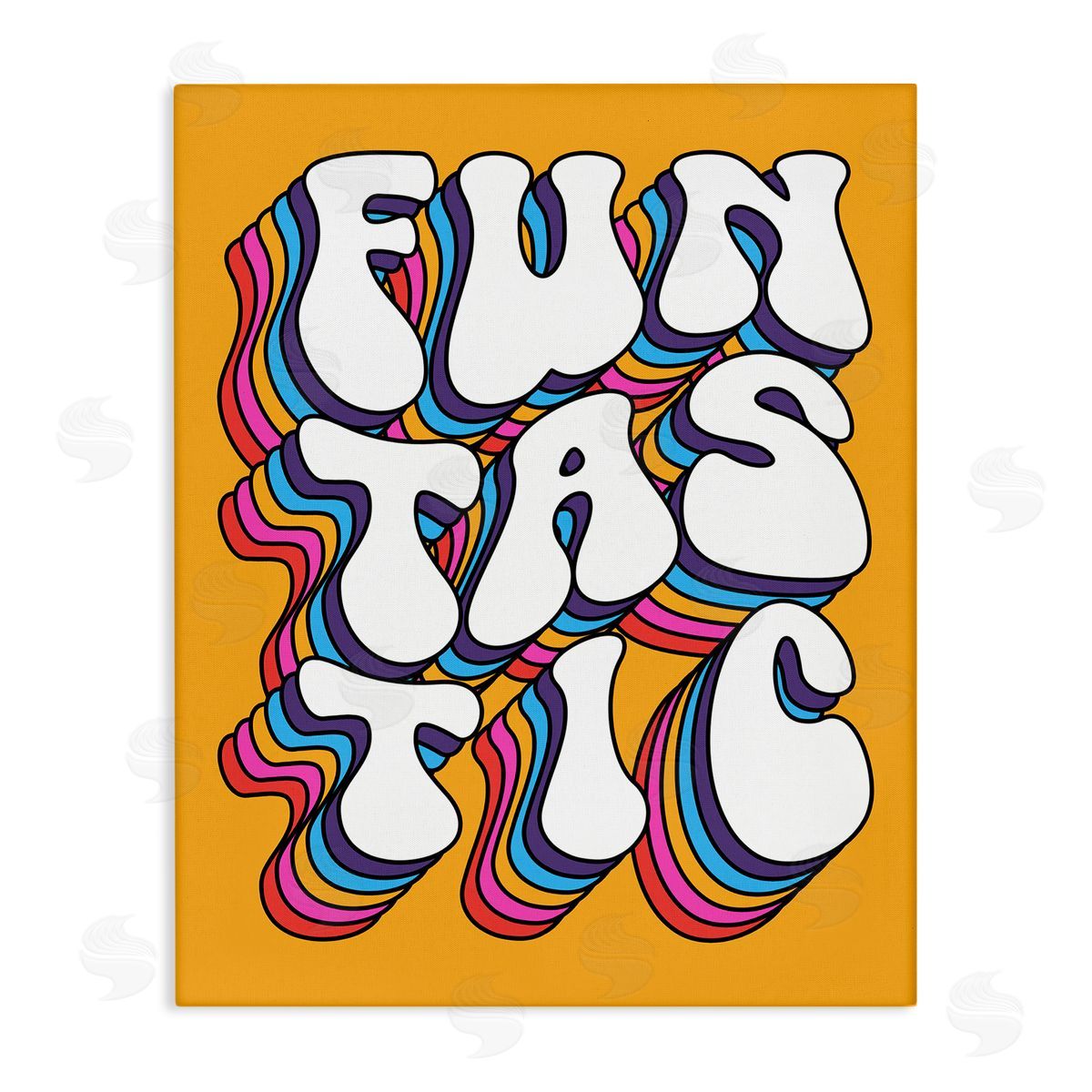 Ahmed Sameh Hussein Funtastic Groovy Typography Canvas Wall Art Print