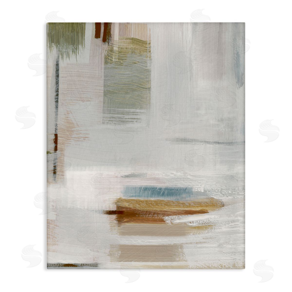 Susan Jill Muted Neutral Composition Canvas Wall Art Print