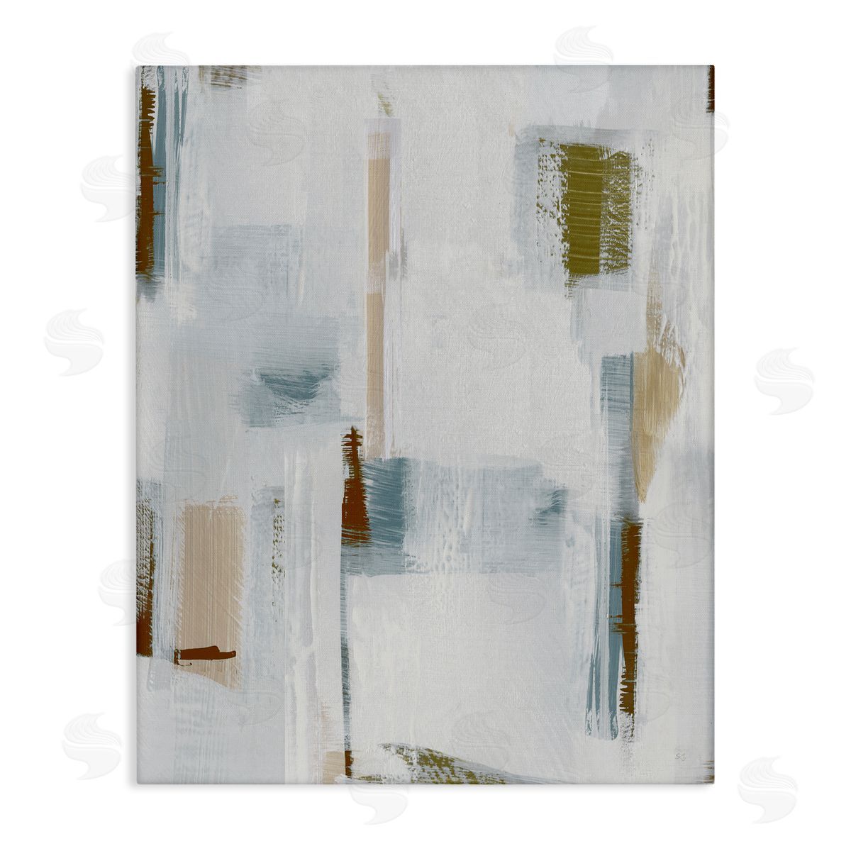Susan Jill Abstract with Subtle Forms Canvas Wall Art Print