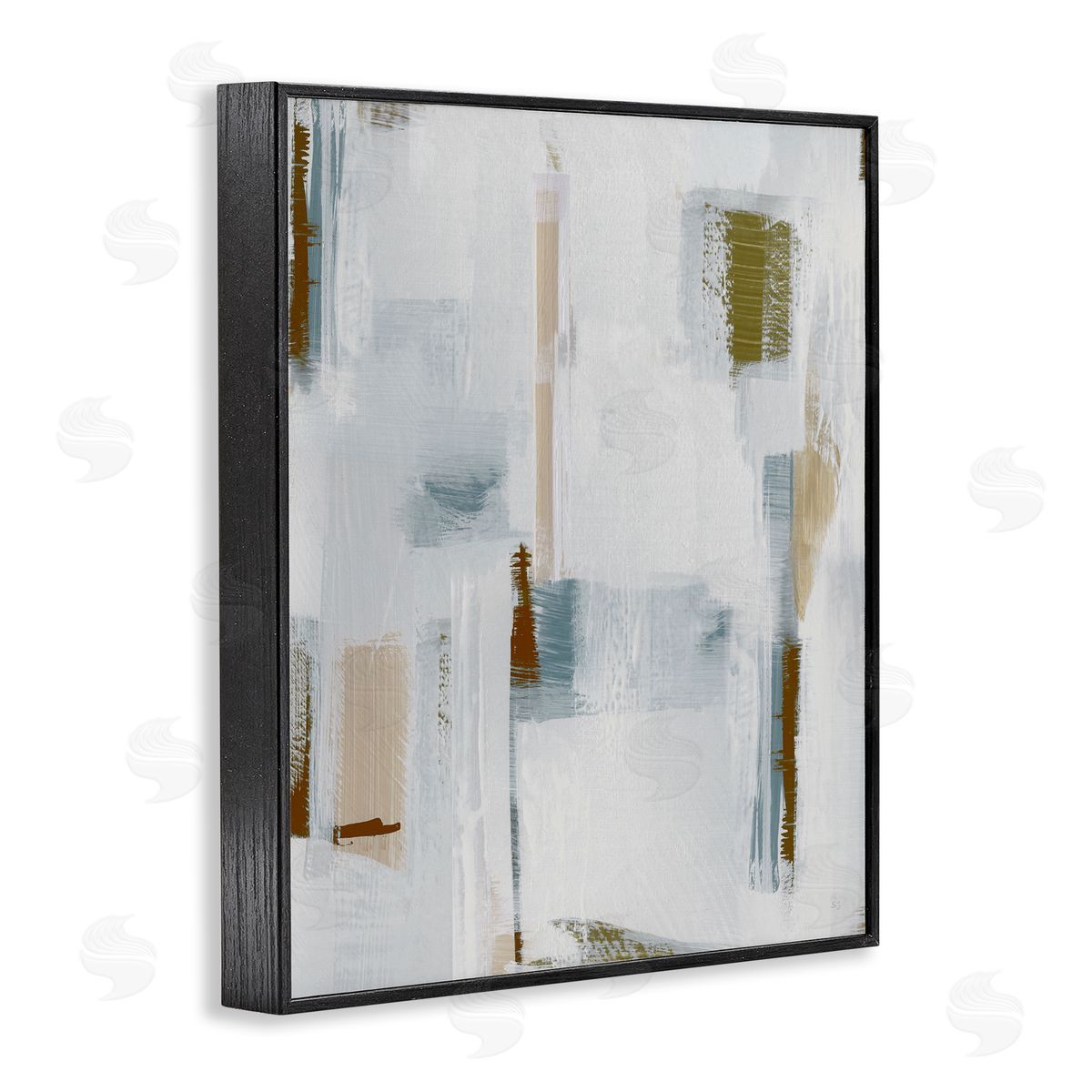 Susan Jill Abstract with Subtle Forms Black Framed Giclee Wall Art Print