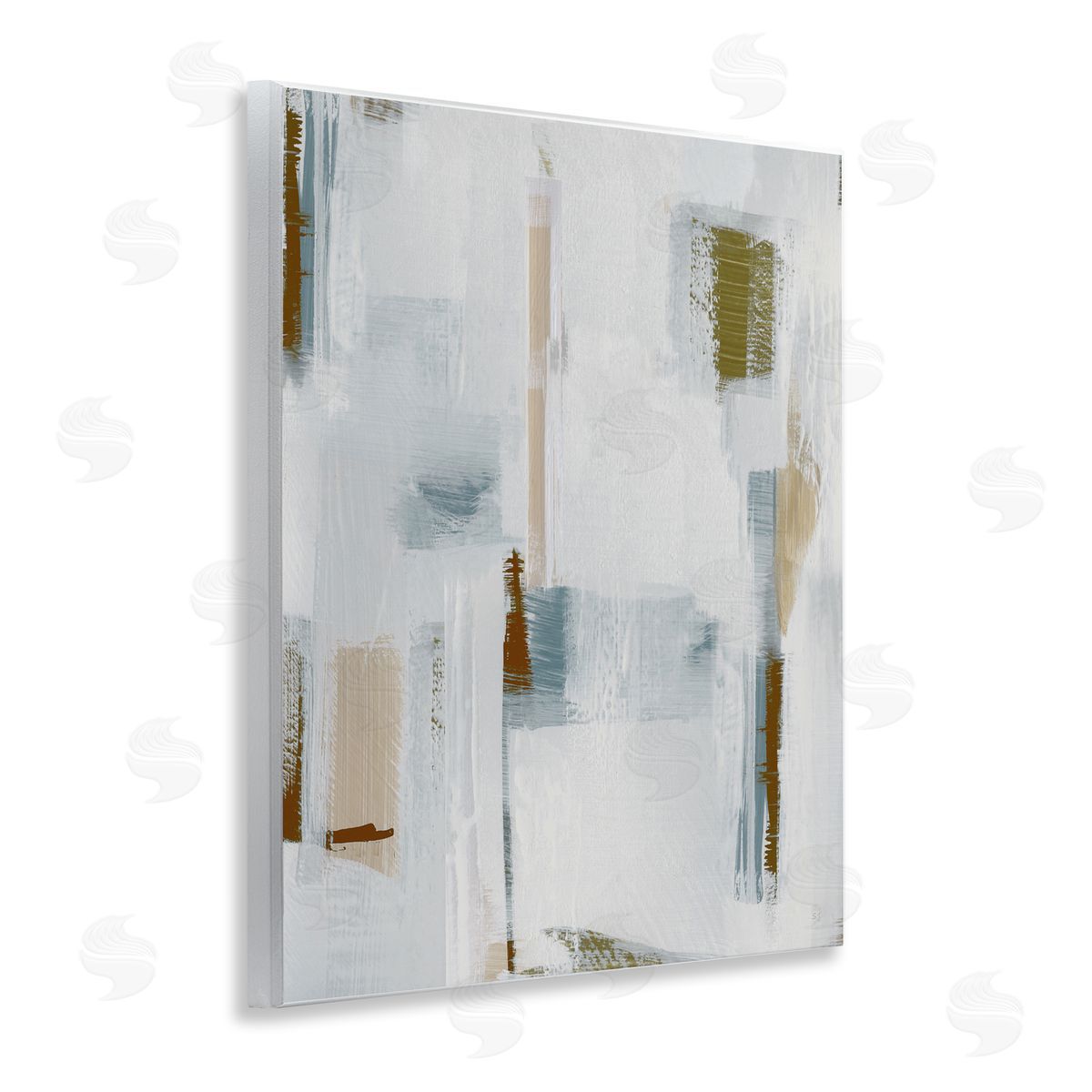 Susan Jill Abstract with Subtle Forms Wooden Wall Plaque Art Print