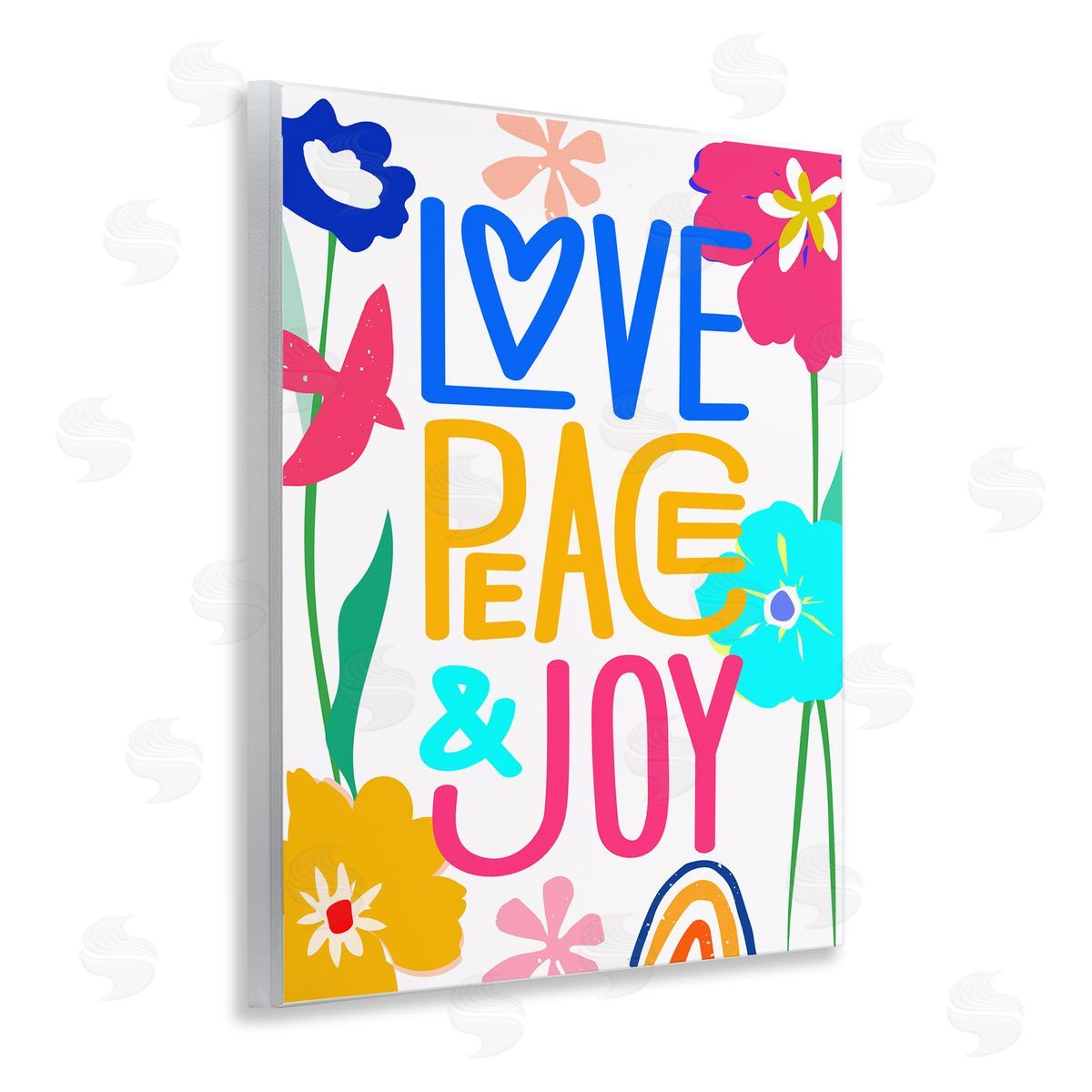 CAD Designs Bold Love Peace Joy Wooden Wall Plaque Art Print