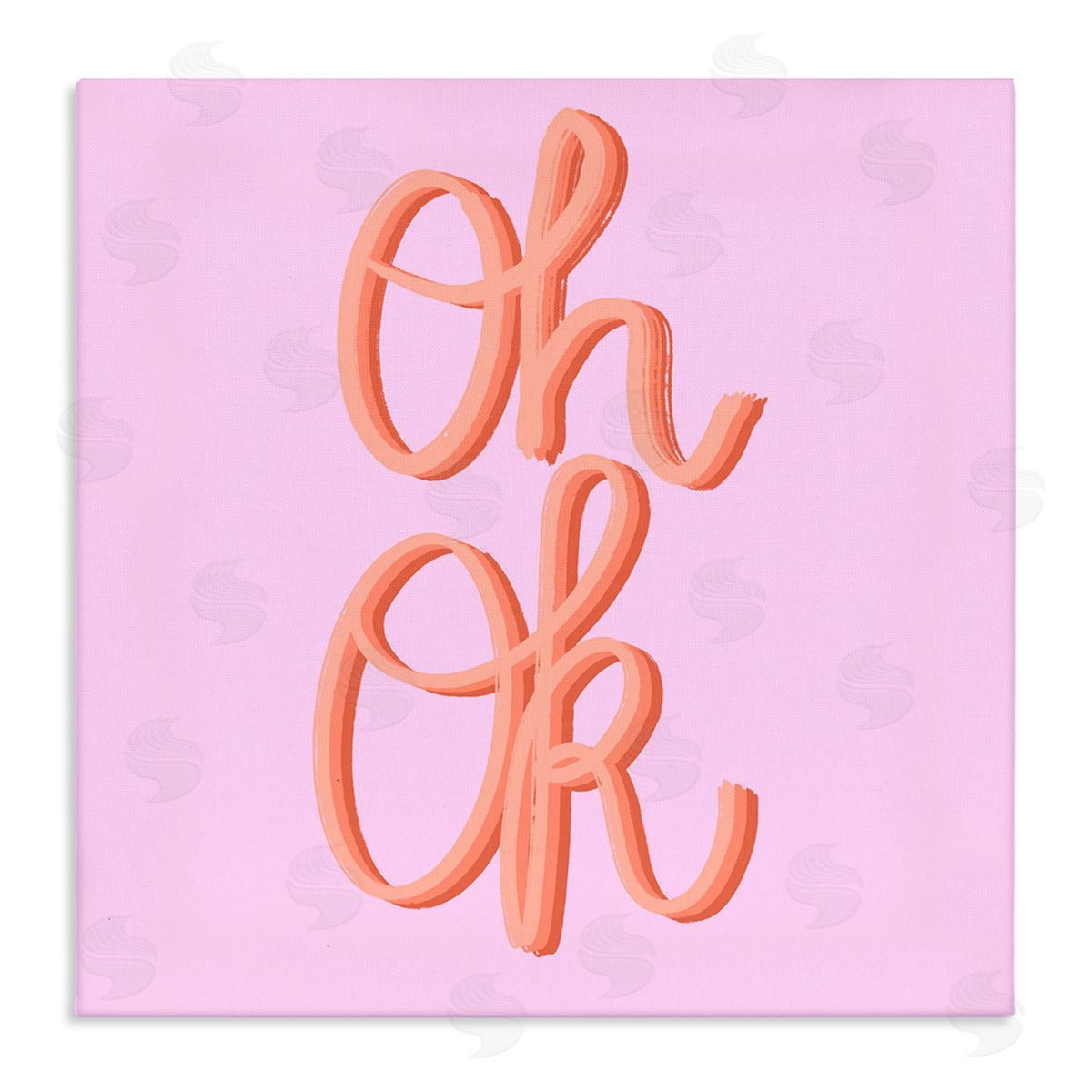 Ashley Singleton Oh Ok Script Canvas Wall Art Print