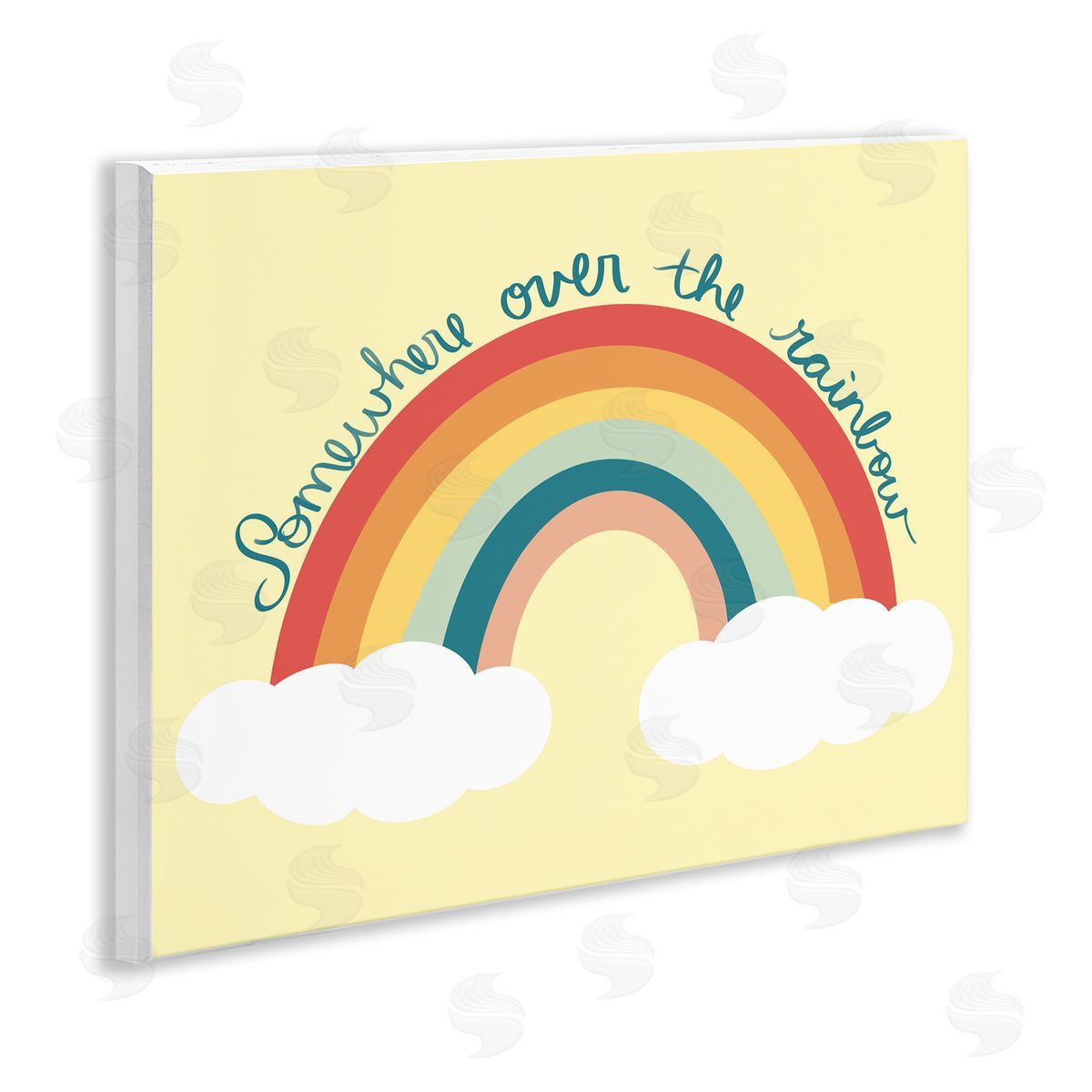 Ashley Singleton Somewhere Over Rainbow Wooden Wall Plaque Art Print