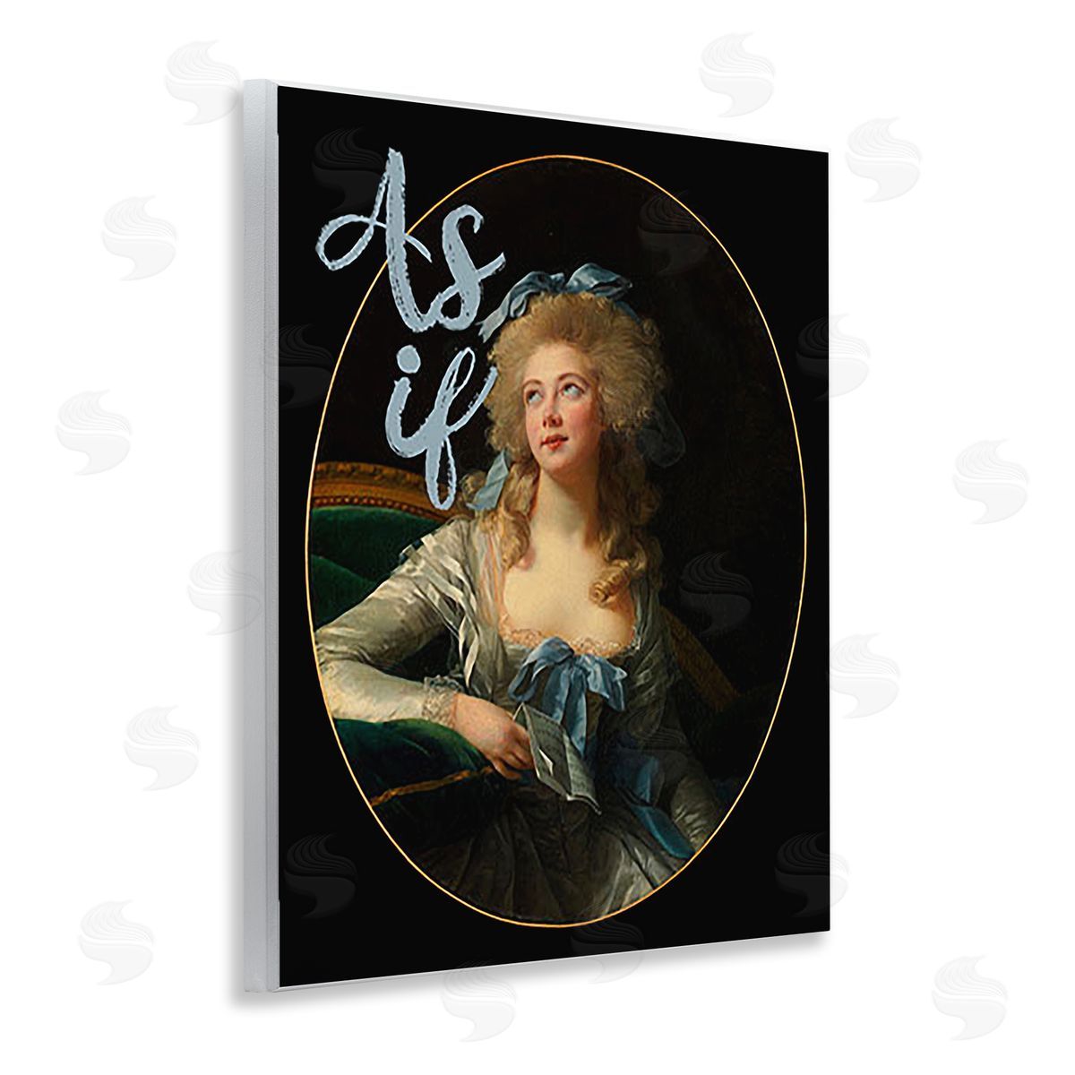 Ashley Singleton As If Classical Portrait Wooden Wall Plaque Art Print