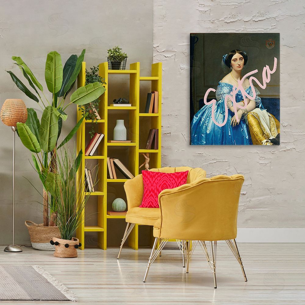 Ashley Singleton Extra Classical Portrait Canvas Wall Art Print in Room