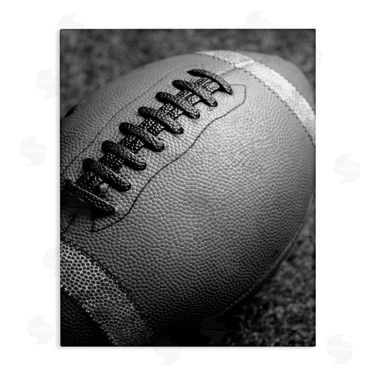 Stupell Studio Close Up Football Canvas Wall Art Print