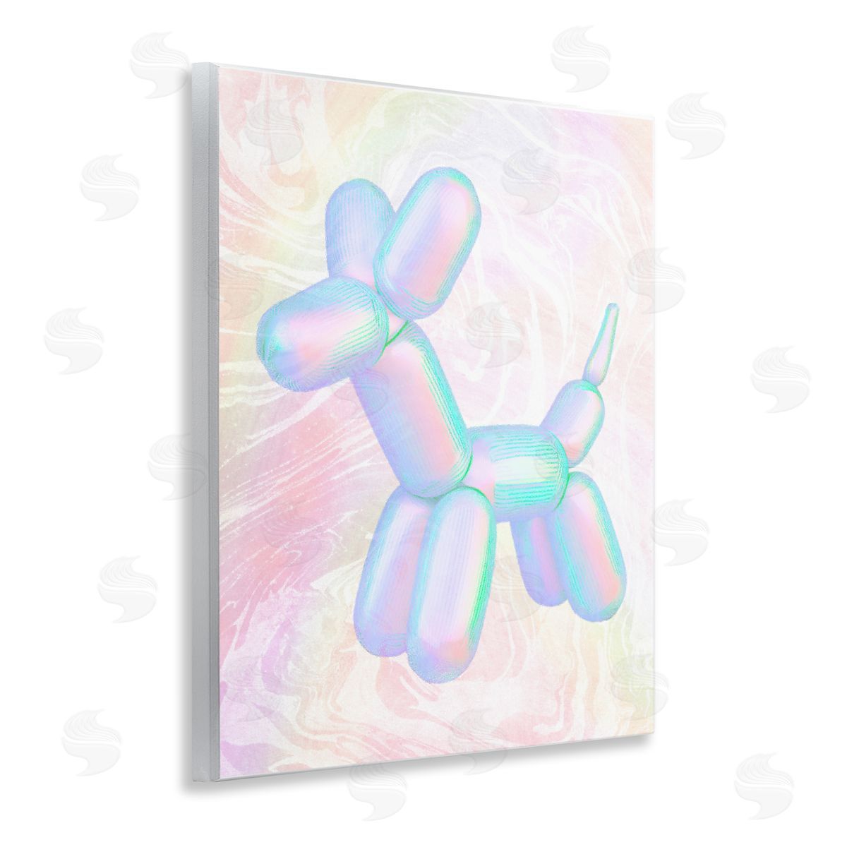 Stupell Studio Pastel Balloon Animal Wooden Wall Plaque Art Print