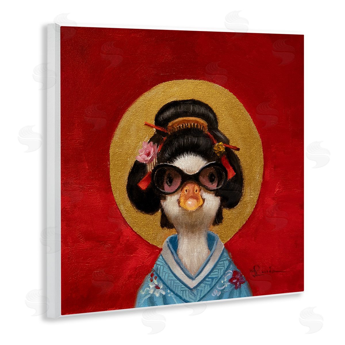 Lucia Heffernan Traditional Clothing Duck Wooden Wall Plaque Art Print