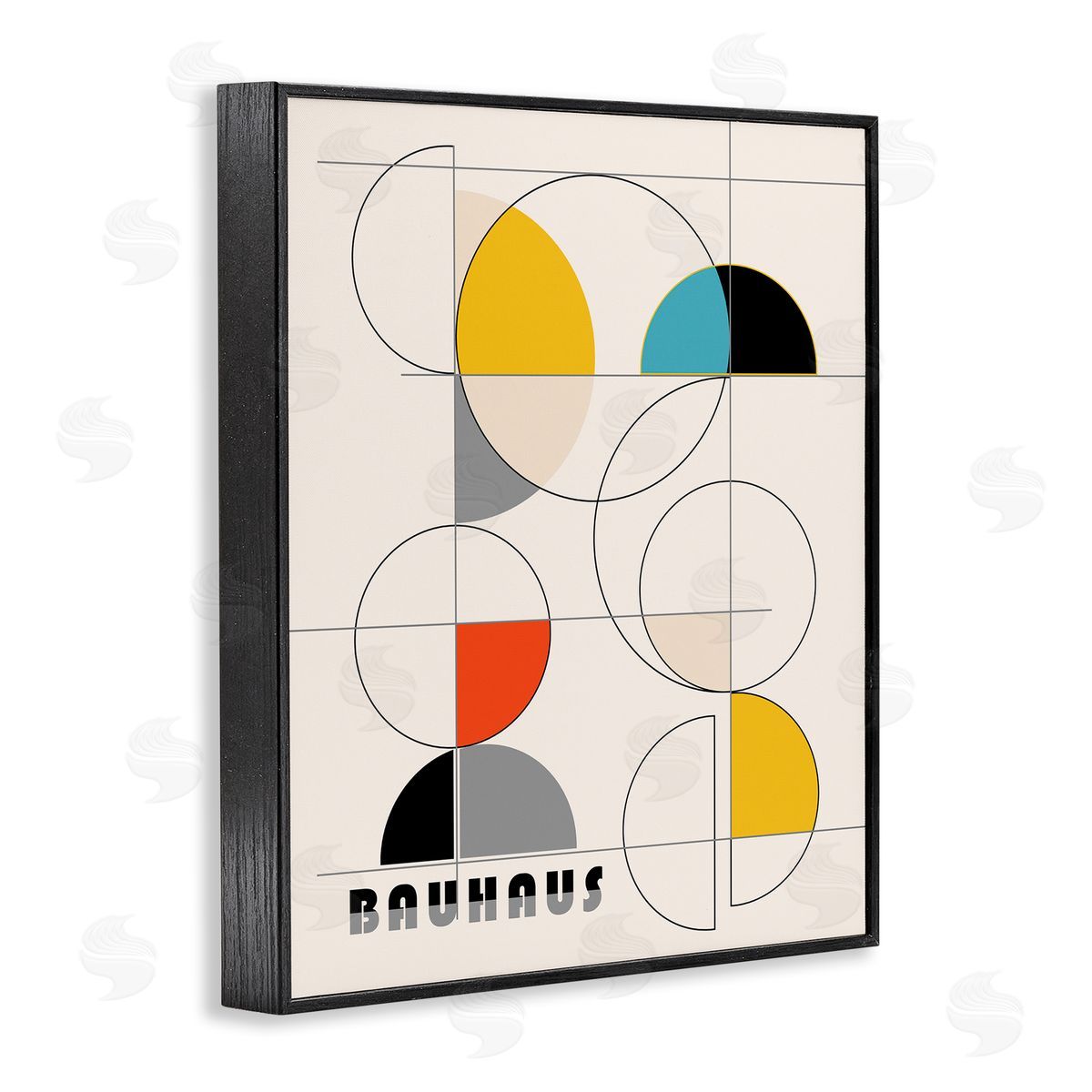 Ioana Horvat Bauhaus Movement Geometrics Black Framed Giclee Wall Art Print