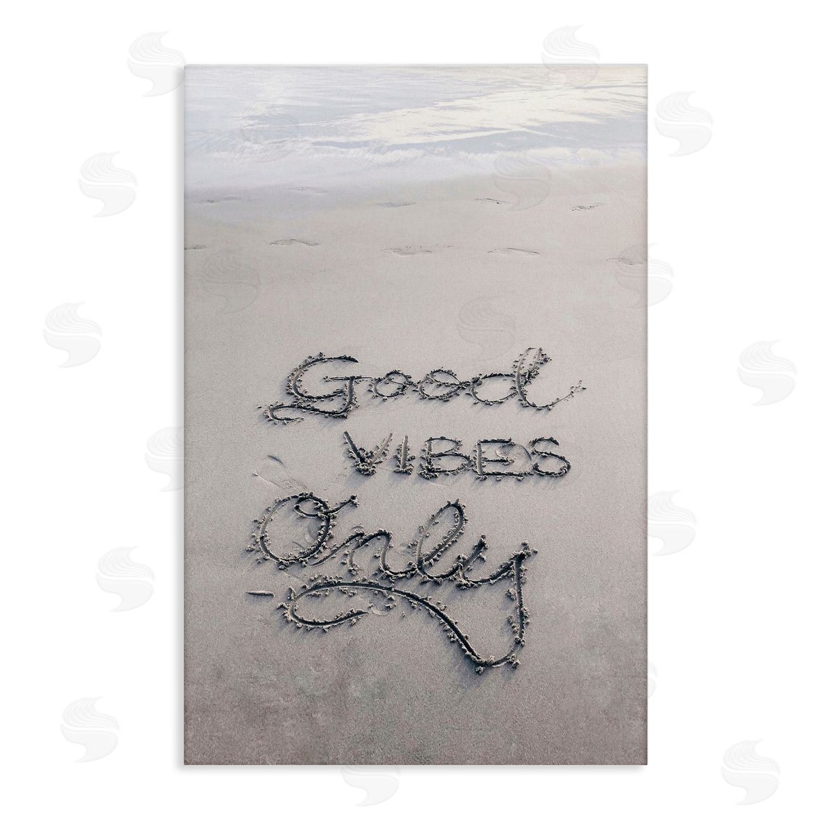 Incado Good Vibes Only in Sand Canvas Wall Art Print